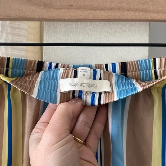 Favorite Daughter Easy Wide Leg Pants in Riviera Stripe - Picture 5 of 5